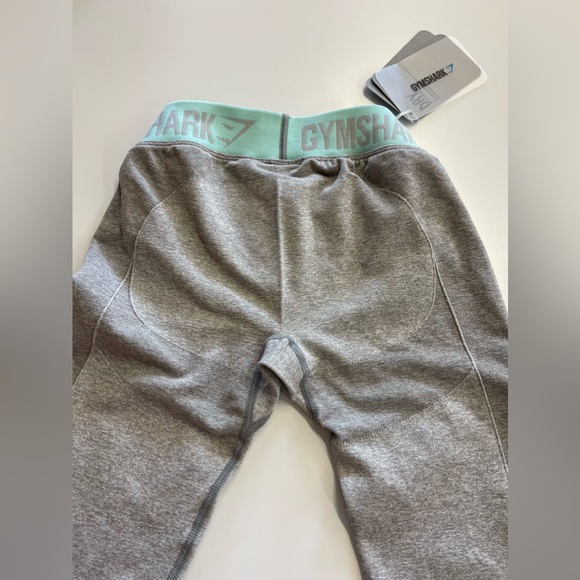 NWT Gymshark Flex Legging V3 light grey / turquoise sz XS - Picture 8 of 9